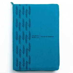 Biblia Reina Valera 1960 de Promesas · Letra grande 13 puntos · Imitación piel turquesa con cierre 17x25cm