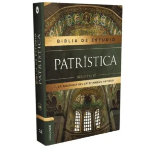 Biblia Reina Valera 1960 De Estudio Patrística Tapa Dura, Interior A Dos Colores, Con Índice, Palabras De Jesús En Rojo Idx