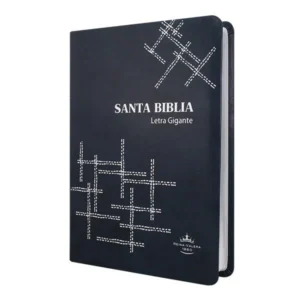 Biblia Reina Valera 1960 Letra Gigante 17x23cm Tapa PU Concordancia Azul