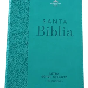 Biblia Reina Valera 1960 088C Lsgi 19P 16X23 Turquesa Floral
