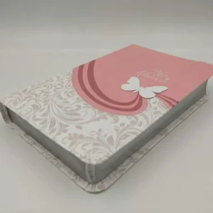 Biblia Reina Valera 1960 Mis Quince Rosa y Blanco Simil Piel