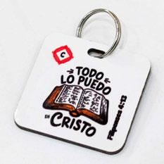 Llavero de madera Cristal coloridos